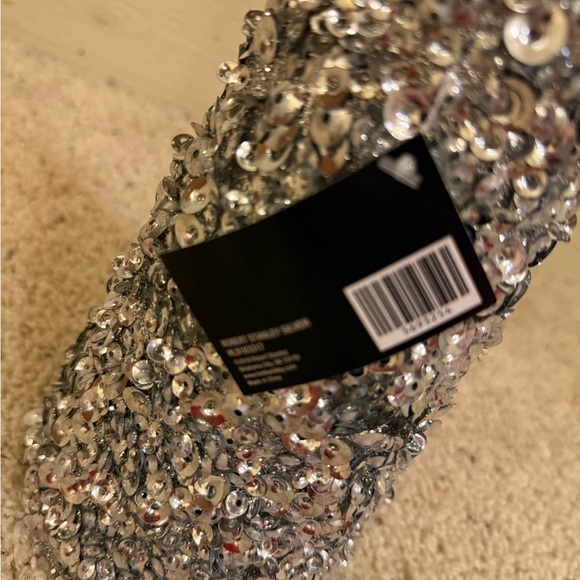 Glistening Silver Holiday Cone Tree - Picture 4 of 8